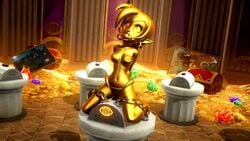 1girls 3d animated ball_gag bondage branding_mark eyes_rolling_back gold gold_(metal) gold_statue machine onmodel3d orgasm_factory orgasm_torture petrification self_upload sex_machine sexual_torture shantae shantae_(character) short_hair smooth_skin sound sybian tagme treasure treasure_baron video wardrobe_malfunction wayforward