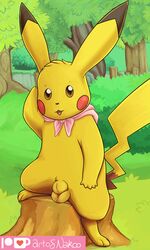 3:5 animal_genitalia balls conditional_dnp fur furry furry_only genitals hi_res male male_only mango_the_pikachu nakoo nintendo nude open_mouth pikachu pokémon_(species) pokemon pokemon_mystery_dungeon semi-anthro sheath solo tail video_games yellow_body yellow_fur