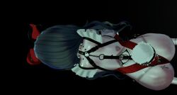 1girls 3d accessories accessory bent_over black_hair bunny_ears bunnysuit doll doll_joints humanoid marking pale-skinned_female pale_skin playboy_bunny scratches solo_female spank_marks tattoo virtual_reality vrchat_avatar vrchat_media vrchat_model vtuber