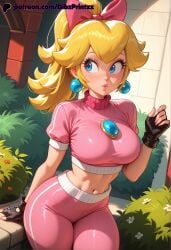 princess peach from mario (series) by dibzprintz