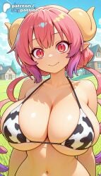 1girls 2021 2026 ai_assisted ai_generated animal_ears animal_print anime artist_name big_breasts bikini bovine breasts bust busty chinese_zodiac cloud cow_ears cow_girl cow_horns cow_print cow_tail cowbell dragon_maid ear_tag explicit hi_res high_quality high_resolution highres horns ilulu ilulu_(dragon_maid) ilulu_(maidragon) ilulu_(miss_kobayashi's_dragon_maid) kobayashi-san_chi_no_maidragon large_breasts miss_kobayashi's_dragon_maid outdoors patreon patreon_username print_bikini print_gloves sky skypassion stable_diffusion swimsuit tail watermark wooden_fence year_of_the_ox