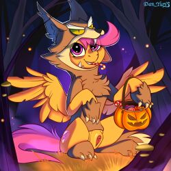 animal_costume basket candy candy_cane clothes commission costume female feral fog food forest friendship_is_magic grass halloween holiday mlp_g4 multi_ych my_little_pony nature night nudity older older_scootaloo outdoors pegasus pony pumpkin pumpkin_bucket scootaloo_(mlp) scootawolf sitting smiling solo solo_female sweat tree trick_or_treat vagina vulva wolf_costume ych_example yuris_(artist)