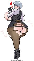 ace_attorney ass ass_expansion ass_focus big_ass big_butt breast_expansion embarrassed expansion fat_ass franziska_von_karma huge_ass huge_breasts large_ass large_breasts light-skinned_female light_skin piccolonsfw thick_ass thick_thighs thunder_thighs torn_clothes torn_pantyhose undersized_clothes