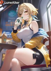 lumine (genshin impact) from genshin impact by lunealter