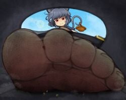 cunlel foot_fetish giantess in_shoe marisa_kirisame nazrin nylons ratgirl sanae_kochiya smile touhou youmu_konpaku