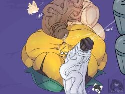 alphys big_ass big_breasts breasts bubble_butt cleavage female furry huge_ass huge_breasts hyper hyper_ass hyper_balls hyper_breasts hyper_butt hyper_genitalia hyper_penis hyper_testicles hyper_thighs lattemon lattemon_(character) sex tagme thick_thighs undertale wide_hips