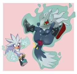 anal_plug blush breasts buttplug embarrassed furry infinite_(sonic) infinite_the_jackal leatherruffian levitating mask masked_female naked_footwear nipples nude_female pussy rule_63 sega silver_the_hedgehog sonic_(series) sonic_forces sonic_the_hedgehog_(series) spread_legs vulva