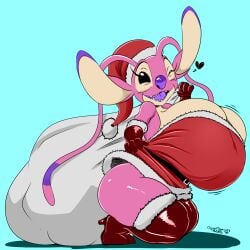 angel (lilo and stitch) from christmas by colorshun