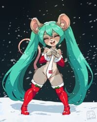 hatsune miku from christmas by sephyra