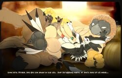 2026 3_fingers 3_toes 4_ears 4_toes absurd_res accipitrid accipitriform animal_genitalia animal_penis anthro anthro_on_anthro anthro_on_feral anthro_penetrated anus ass avali avian avian_feet awoope balls beak belly belly_riding big_balls big_beak big_belly big_dom_small_sub big_ears big_penis biped bird bisexual black_anus black_body black_border black_claws black_eyes black_feathers black_finger_claws black_fur black_genitals black_pawpads black_sclera black_scutes black_toe_claws blush bodily_fluids body_outline bondage border bound brown_body brown_eyes brown_feathers brown_fur canine_genitalia chest_tuft claws colored countershading cum cum_in_mouth cum_inside cunnilingus dialogue digital_drawing_(artwork) digital_media_(artwork) digitigrade dominant eagle ellipsis emanata english_text equine_genitalia equine_penis erection feathered_wings feathers feet feet_on_neck female female_anthro feral feral_penetrating feral_penetrating_anthro finger_claws fingers forced forced_oral fur fyr_(fenrir784) genital_fluids genitals good_boy green_sclera grey_beak grey_body group group_sex gryphon hair hay hay_bale heart_symbol hi_res hooves huge_balls huge_cock interspecies large_insertion larger_feral larger_male lens_flare looking_at_another love lying male male/female male/male male_anthro male_feral male_on_feral male_penetrated male_penetrating male_penetrating_male maleherm_(lore) markings mmf_threesome motion_lines multi_ear multicolored_body musk musk_cloud mythological_avian mythological_creature mythology nude on_back on_ground on_side oral pawpads paws penetration penile penile_penetration penis penis_imprint penis_size_difference petting philippine_eagle pineapple_(character) pink_genitals pink_pawpads pirate_eagle precum puffy_anus purple_eyes quadruped raised_leg restraints ridiculous_fit rope scales scuted_feet scutes sex shaded shaking side_view size_difference small_penis smaller_anthro smaller_female smaller_male smaller_penetrated smile spread_legs spreading stable stomach_bulge struggling struggling_to_fit submissive submissive_male sweat sweaty_genitalia tail tail_feathers talon_hands talons tan_body tapering_penis text threesome toe_claws toes trembling trio tuft tufted_fur vaginal_penetration vulva white_body white_feathers white_fur winged_arms wings yellow_body yellow_scales zoophilia