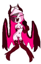 big_nipples boots demon_form edit fangs female_only friday_night_funkin friday_night_funkin_mod mid-fight_masses mid-fight_masses_(fnf_mod) nude_female nun pixel_art sarvente_(demon_form) sarvente_(dokki.doodlez) sarvente_(friday_night_funkin) succubus transparent_background