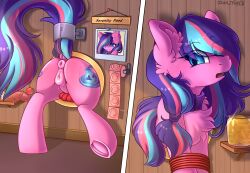 ahe_gao alternate_character alternate_version anatomically_correct anus ass bondage buttplug chest_fluff clitoris coin commission condom crying dildo drool dubious_consent ear_fluff ears_up exhibitionism female feral friendship_is_magic full_body_glory_hole glory_hole indoors jar mlp_g4 mlp_oc money multi_ych my_little_pony nudity oc oc_only open_mouth photo plot ponut pony public_use scar sex_toy shelf solo solo_female through_wall tongue_out vaginal_secretions vulva vulvar_winking wall ych_result yuris_(artist)