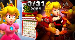 3d ahe_gao blonde_hair blue_eyes bowser calendar_(object) crown dress goomba half_lidded_eyes handjob implied_death kamek koopa_troopa lakitu leotard long_gloves long_hair mario_(series) meme nintendo onmodel3d pink_dress ponytail princess_peach royalty self_upload slave_outfit spiked_collar spiked_cuffs straight sumo_bro super_mario_64 super_mario_bros. thigh_sex thighhighs