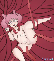 bishoujo_senshi_sailor_moon breasts chibi_usa female female_only imminent_rape nude pussy rape serziel4 small_breasts tears tentacle