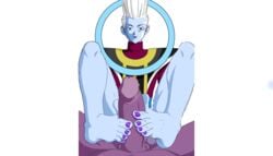 angel_(dragon_ball) beerus dragon_ball dragon_ball_super dragon_ball_z femboy foot_focus footjob gay male male_only official_art penis tagme toei_animation whis white_hair yaoi