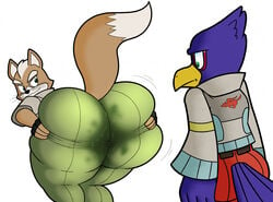 2boys ass big_ass big_butt colelucario duo falco_lombardi fat_ass fox_mccloud furry gay male male/male male_only nintendo no_humans presenting presenting_hindquarters star_fox swamp_ass sweat sweaty tagme unwashed_ass