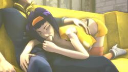 1boy 1boy1girl 1girls animated blowjob breasts cock_worship cowboy_bebop faye_valentine fellatio female hairband human jujala large_breasts licking_penis oral oral_sex pale-skinned_female pale_skin purple_hair short_hair sound spike_spiegel tagme video