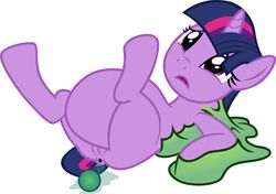 absurd_res anal_egg_laying anthro anus badumsquish bound correct_artstyle egg egg_laying equid equine female feral friendship_is_magic furry genitals hair hasbro hi_res horn lying mammal my_little_pony on_back purple_eyes purple_hair pussy slime solo twilight_sparkle_(mlp) unicorn