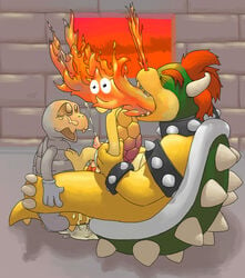 argon_vile bowser dry_bones green_shell horns koopa koopa_troopa male_only mario_(series) nintendo shell spiky_shell straight_hair