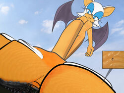 anthro bat city city_destruction feet giantess macro rouge_the_bat sonic_(series) tagme what