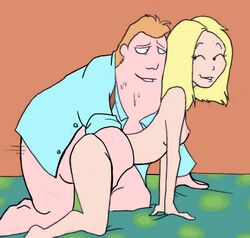 1boy 1girls blonde_hair donna donna_(squidbillies) fat_man glen glenn_(squidbillies) hetero jabberwockychamber squidbillies tagme