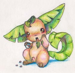 eeveelution generation_4_pokemon leafeon male_only nintendo pokemon pokemon_(species) simplepale tagme