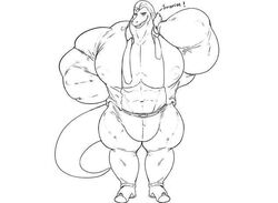 1boy 1male big_muscles bulge hyper_muscle male male_only muscle muscles muscular muscular_male muscular_male_only no_humans pecs reptile reptile_humanoid scalie scalie_humanoid scalie_only solo solo_male toffee_(svtfoe)