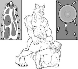 2021 abs all_fours anthro anthrofied areola ass ass_up big_breasts blizzard_entertainment blush bodily_fluids breasts canid canine claws clothing cum cum_in_pussy cum_inside doggy_style duo erection female female_penetrated from_behind_position fur furry genital_fluids genitals genn_greymane hat headgear headwear hetero hi_res huge_breasts humanoid_genitalia humanoid_penis impregnation internal knotting male male/female male_penetrating male_penetrating_female mammal monochrome muscular muscular_anthro muscular_male nipples nude ovum penetration penis sally_whitemane sex simple_background smile sperm_cell thick_thighs thugji3 toe_claws transformation transformation_through_sex vaginal_knotting vaginal_penetration vein veiny_penis video_games warcraft were werecanid werewolf white_fur worgen world_of_warcraft x-ray