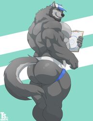 2021 absurd_res animal_humanoid anthro ass ass_focus ass_view back_muscles bara bara_ass bara_tiddies bara_tits baseball_cap beard big_ass big_ass_(male) big_butt big_chest big_muscles big_pecs bubble_ass bubble_butt canid canine canis clipboard clothing coach coach_mika dat_ass dat_butt dumptruck_ass dumptruck_butt facial_hair fat_ass fat_butt gigantic_chest gigantic_pecs hat headgear headwear hi_res huge_ass huge_butt huge_chest huge_pecs humanoid jockstrap large_ass large_butt large_pectorals looking_at_viewer male male_only mammal man_boobs man_breasts massive_ass massive_butt massive_chest massive_pecs moobs muscle_ass muscle_butt muscular muscular_anthro muscular_ass muscular_butt muscular_male nipples paper pecs plump_ass plump_butt rear_view round_ass round_butt simple_background smile solo standing thick_thighs tylerstark underwear wolf