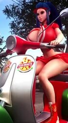 1girls 3d 3d_(artwork) animated athletic athletic_female becca_(vaako) breasts bust casual curvaceous curvy delivery_girl driving female female_only female_solo hips huge_breasts large_ass legs no_sound oc original_character pizza_delivery_girl pizza_girl short_hair shorter_than_30_seconds skirt solo solo_female thick_ass thick_thighs vaako vertical_video video virt-a-mate virtamate wide_hips