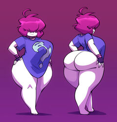 1girls 2021 aged_up ass barefoot big_ass bigdad bottomless breasts casual clothing feet female female_focus female_only gaz_membrane handwear huge_ass huge_breasts human invader_zim neckwear nickelodeon pale_skin thicc_gaz thick_thighs thighs topwear wide_hips wristwear