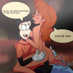 couple disney female furry goof_troop male/female max_goof nipples roxanne_(goof_troop) sr._engrudo