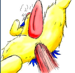 anal feral furry gay lowres male_only penis pokemon pokemon_(species) pokemon_gsc sex sketch solo_focus tagme toony typhlosion yellow_fur zax_(artist)