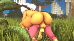 3d 3d_(artwork) 3d_model amy_rose anal animated anus ass balls breasts chiropteran city day doggy_style furry futa_on_futa futanari grass gynomorph gynomorph/gynomorph hair intersex intersex/intersex mobian mobian_(species) mobian_bat no_sound outside penis pink_body pink_hair rouge_the_bat sega sfl-art sonic_(series) sonic_adventure_2 sonic_the_hedgehog_(series) tagme tail tan_body tan_skin video wings