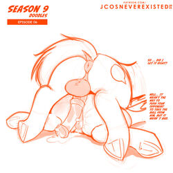 1:1 animal_genitalia animal_penis anus balls bodily_fluids cum dialogue english_text equid equine equine_penis erection female friendship_is_magic genital_fluids genitals hasbro hooves horse jcosneverexisted male mammal medial_ring my_little_pony orange_theme pegasus penis pony puffy_anus pussy quibble_pants_(mlp) rainbow_dash_(mlp) straight_hair text wings