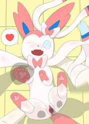 dr.francat duo eeveelution female feral from_front_position genitals heart human human_on_feral interspecies lying male male/female male_on_feral male_penetrating_feral mammal missionary_position nintendo on_back penetration penile penile_penetration penis penis_in_pussy pokémon_(species) pokemon pokemon_(species) pokephilia pussy sex smile sylveon translucent translucent_penis vaginal_penetration video_games zoophilia