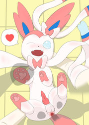 dr.francat duo eeveelution feral from_front_position genitals heart human human_on_feral interspecies lying male male/male male_only male_sylveon mammal missionary_position nintendo on_back penile penis penis_in_ass pokémon_(species) pokemon pokemon_(species) sex smile sylveon translucent translucent_penis video_games zoophilia