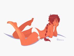 ass aubrey_(sea_legs) breasts lineless ndasfw sea_legs swimsuit topless