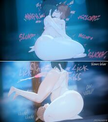 1boy 1girls 3d big_ass big_balls big_butt big_penis big_thighs brother_and_sister cum cum_outside cumshot danganronpa danganronpa:_trigger_happy_havoc english_text female_on_top femdom handjob handjob_while_rimming incest kissing koikatsu male/female malesub naegi_komaru naegi_makoto naked naked_female naked_male orgasm orgasm_face rimjob rimming rimming_male rusty_trombone saliva saliva_on_anus straight straight_sex zephyrf8