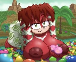 anthro big_breasts female female_only fruit furry lara-le mobian mobian_(species) mobian_echidna montgomery_glands sega shadowwalk sonic_(series) sonic_the_hedgehog_(archie) sonic_the_hedgehog_(comics) sonic_the_hedgehog_(series) tagme