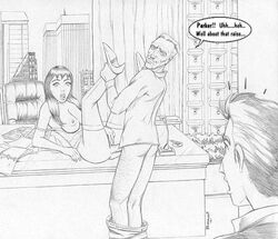 caught caught_in_the_act cheating cheating_girlfriend cuckold female j_jonah_jameson male marvel mary_jane_watson peter_parker spider-man spider-man_(series) straight_hair