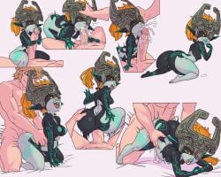 1boy 1girls 2d anus areola armor ass ass_up balls big_ass big_butt big_penis black_body blowjob bodily_fluids borderreloaded breasts cartoony collage comic cum cum_in_mouth cum_inside curvaceous curvy curvy_figure doggy_style doggystyle duo ejaculation english_text eyelashes feet fellatio female genital_fluids genitals green_anus green_areola green_lips green_markings green_nipples green_vulva grey_body hair headgear helmet hi_res huge_cock humanoid humanoid_pointy_ears hylian imp jack-o_pose kissing large_ass larger_male link lips male male/female markings medium_breasts midna monster_girl nintendo nipples nude one_eye_obstructed open_mouth oral orange_hair penetration penile penis penis_kissing petite pointy_ears ponytail red_eyes sex short_stack shortstack size_difference small_breasts smaller_female stomach_bulge taken_from_behind tan_body tan_skin text the_legend_of_zelda thick_thighs thighs tongue tongue_out tongue_out_blowjob top-down_bottom-up twili twilight_princess vaginal_penetration vulva wide_hips yellow_sclera