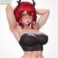 laevatain (arknights: endfield) from arknights by royrathehot