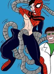 doctor_octopus marvel may_parker mayday_parker mc2 spider-girl spider-man_(series) straight_hair