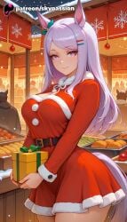 mejiro mcqueen (umamusume) from christmas by skypassion
