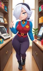 1girls absurd_res absurd_resolution absurdres ai_generated athletic athletic_body athletic_female black_boots black_eyes black_pants boots brawl_stars closed_mouth closed_smile clothed clothing colette_(brawl_stars) curvaceous curvaceous_female curvaceous_figure curvy curvy_body curvy_female curvy_figure curvy_hips cute cute_expression cute_eyes cute_face cute_female dressed eyebrows eyelashes eyewear female female_only front_view fully_clothed fully_clothed_female hackwork half-closed_eyes headwear hi_res high_quality high_resolution highres legs_together light-skinned_female light_body light_skin looking_at_viewer neckwear pale pale-skin pale-skinned_female pale_body pale_skin pale_skinned_female pants pointing_at_self pov_eye_contact seductive seductive_body seductive_look seductive_mouth seductive_smile shiny_hair short_hair slim_waist small_waist smile smiling smiling_at_viewer smooth_body smooth_skin solo solo_female standing supercell supercell_(company) thick_thighs thin_waist white_hair white_sclera