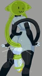 anal anal_penetration android animated anthro armwear big_penis clothing domestic_cat felid feline felis femboy genitals glistening glistening_body goo_creature hung_bottom hung_femboy legwear machine male male_penetrated mammal masturbation ongongio parasite penetration penis roboneco_(character) robot sex solo standing tentacle_sex tentaclejob tentaclejob_while_penetrated tentacles thick_thighs wide_hips