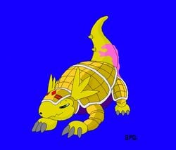 animated armadillomon bestiality bpq00x crossover digimon ditto furry nintendo pokemon pokemon_(species)