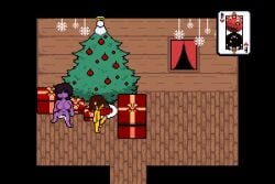kris (deltarune) from christmas by bladedbard