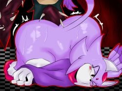 1boy 1girls anal anal_penetration anal_sex big_ass blaze_the_cat blaze_the_cat_(om) bottomless cloak cloak_only doggy_style kolossos one_eye_closed outcome_memories roblox_game rough_sex sega sex sinfulstars sonic.exe_(series) sonic_(series) sonic_the_hedgehog_(series) sweaty_ass tagme